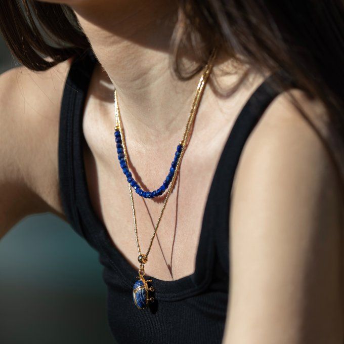Scarabée - Lapis-Lazuli -
