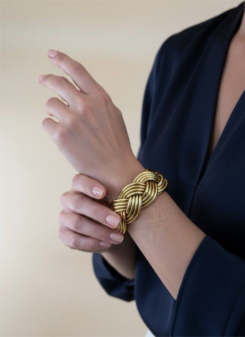 Bracelet Bouddhiste Véritable - Manchette Ultra Large