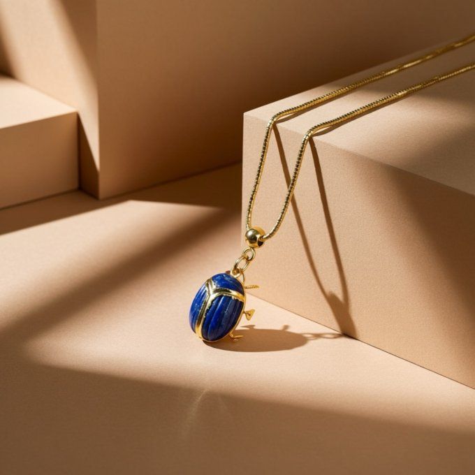 Scarabée - Lapis-Lazuli -