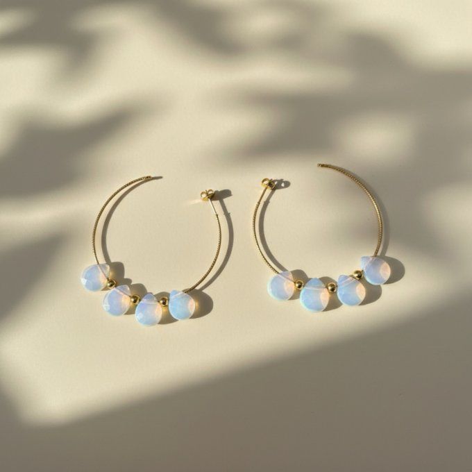 Créoles Galaxy Opalite