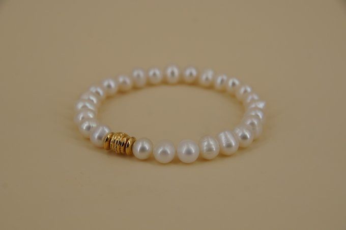 BRACELET PERLES DE CULTURE D 'EAU DOUCE