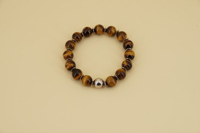 Bracelet HOMME - OEIL DE TIGRE 
