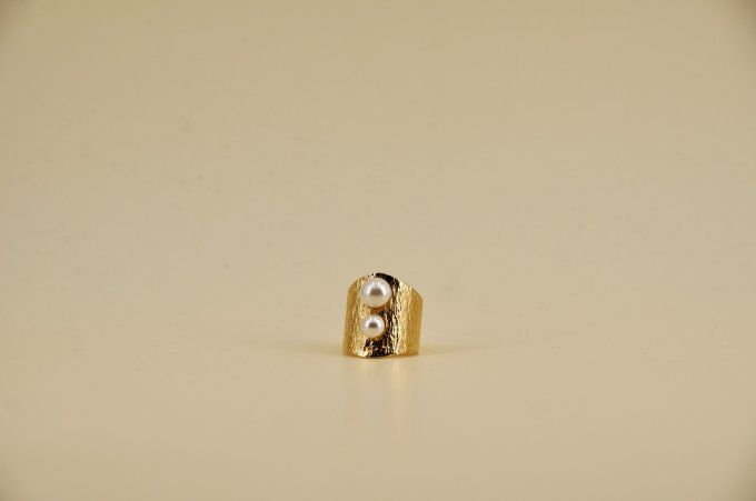 Bague Martelée Blanche