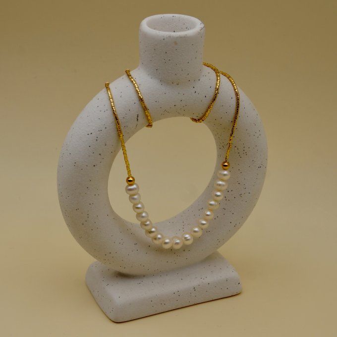 Collier Perles de Culture d'Eau Douce 