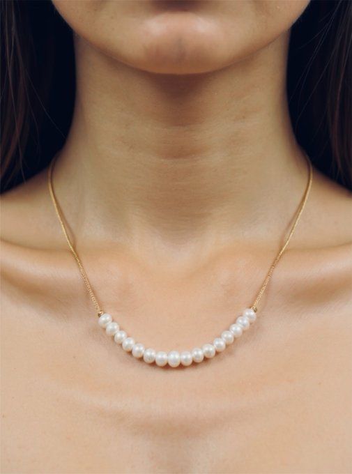 COLLIER PERLES DE CULTURE D'EAU DOUCE