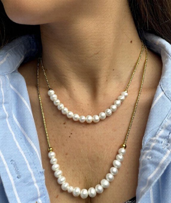 Collier Perles de culture d'eau douce 