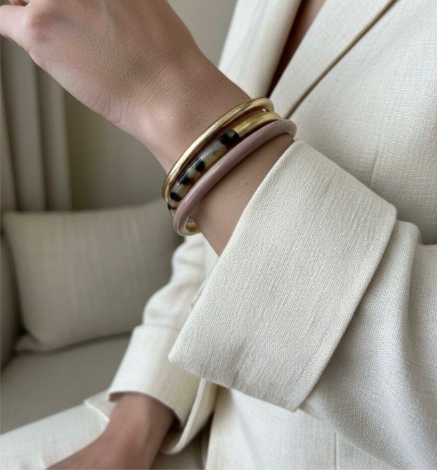 BRACELET CORNE LEOPARD 