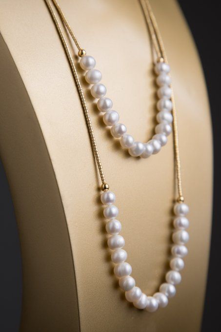 COLLIER PERLES DE CULTURE D'EAU DOUCE